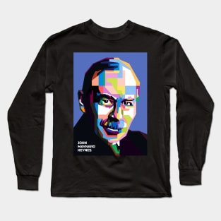 Abstract Maynard keynes in WPAP Long Sleeve T-Shirt